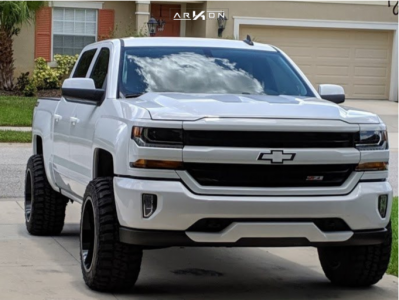 1 2018 Silverado 1500 Chevrolet Rough Country Leveling Kit Arkon Off Road Lincoln Black