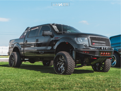 2014 Ford F-150 - 24x14 -81mm - ARKON OFF-ROAD Cleopatra - Suspension Lift 7" - 33" x 12.5"