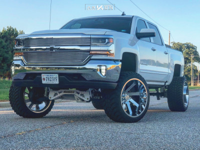 2017 Chevrolet Silverado 1500 - 24x14 -81mm - ARKON OFF-ROAD Lincoln - Suspension Lift 9" - 35" x 13.5"