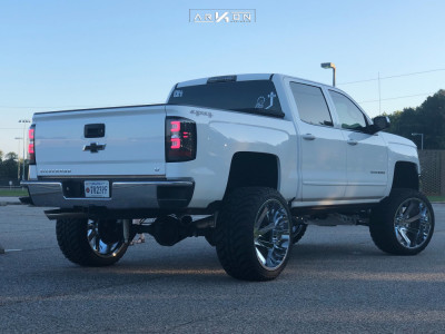1 2017 Silverado 1500 Chevrolet Mcgaughys Suspension Lift 9in Arkon Off Road Lincoln Chrome