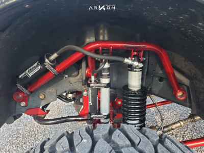 1 2016 3500 Ram Bulletproof Suspension Lift 12in Arkon Off Road Crown Series Victory Red