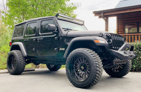 1 2018 Wrangler Jeep Rough Country Suspension Lift 35in Arkon Off Road Alexander Black