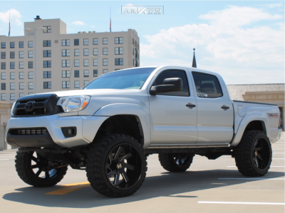 1 2013 Tacoma Toyota Rough Country Suspension Lift 6in Arkon Off Road Lincoln Machined Black
