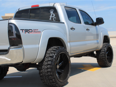 1 2013 Tacoma Toyota Rough Country Suspension Lift 6in Arkon Off Road Lincoln Machined Black