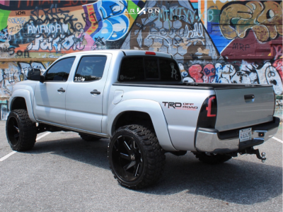 1 2013 Tacoma Toyota Rough Country Suspension Lift 6in Arkon Off Road Lincoln Machined Black