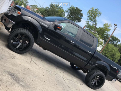 1 2013 F 150 Ford Rough Country Suspension Lift 6in Arkon Off Road Lincoln Black