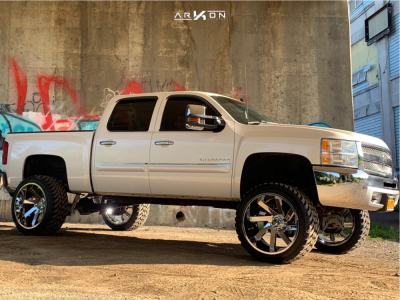 1 2013 Silverado 1500 Chevrolet Mcgaughys Suspension Lift 9in Arkon Off Road Lincoln Chrome