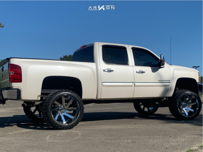 1 2013 Silverado 1500 Chevrolet Mcgaughys Suspension Lift 9in Arkon Off Road Lincoln Chrome