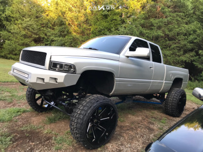 1 1998 Ram 1500 Dodge Top Gun Customz Lifted 12in Arkon Off Road Lincoln Black