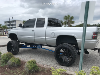 1 1998 Ram 1500 Dodge Top Gun Customz Lifted 12in Arkon Off Road Lincoln Black