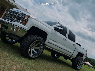 1 2014 Silverado 1500 Chevrolet Rough Country Suspension Lift 75in Arkon Off Road Lincoln Chrome