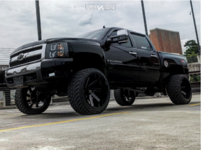 1 2008 Silverado 1500 Hd Chevrolet Bds Suspension Lift 85in Arkon Off Road Lincoln Black