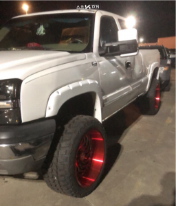 1 2003 Silverado 1500 Chevrolet Rough Country Suspension Lift 6in Arkon Off Road Crown Series Victory Red
