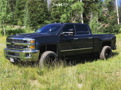 1 2018 Silverado 2500 Hd Chevrolet Rough Country Suspension Lift 25in Arkon Off Road Lincoln Machined Black