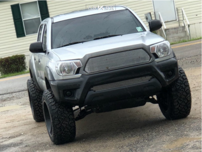 1 2013 Tacoma Toyota Rough Country Suspension Lift 3in Arkon Off Road Cleopatra Black