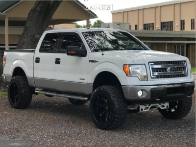 1 2014 F 150 Ford Rough Country Suspension Lift 6in Arkon Off Road Lincoln Black