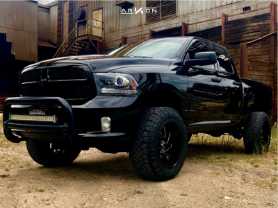 2015 Ram 1500 - 20x12 -51mm - ARKON OFF-ROAD Cleopatra - Suspension Lift 6" - 35" x 12.5"