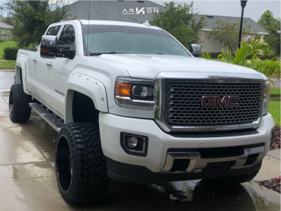 1 2015 Sierra 2500 Hd Gmc Fabtech Suspension Lift 6in Arkon Off Road Alexander Black