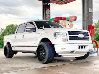 1 2012 F 150 Ford Stock Level 2in Drop Rear Arkon Off Road Alexander Black