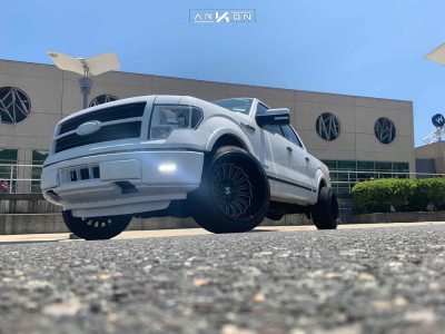 1 2012 F 150 Ford Stock Level 2in Drop Rear Arkon Off Road Alexander Black