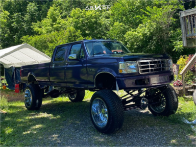 1 1996 F 350 Ford Custom Suspension Lift 12in Arkon Off Road Crown Series Victory Chrome