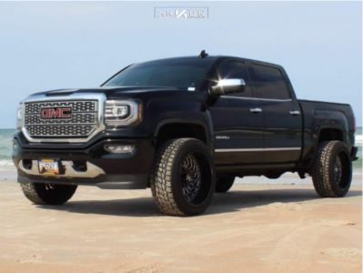 1 2016 Sierra 1500 Gmc Rough Country Leveling Kit Arkon Off Road Crown Series Victory Machined Black