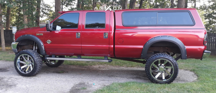 1 2001 F 350 Super Duty Ford Rough Country Suspension Lift 8in Arkon Off Road Lincoln Chrome