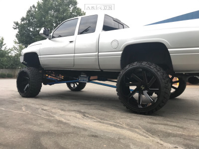 1 1998 Ram 1500 Dodge Custom Lifted 12in Arkon Off Road Lincoln Black
