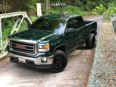 1 2015 Sierra 1500 Gmc Rough Country Leveling Kit Arkon Off Road Alexander Black