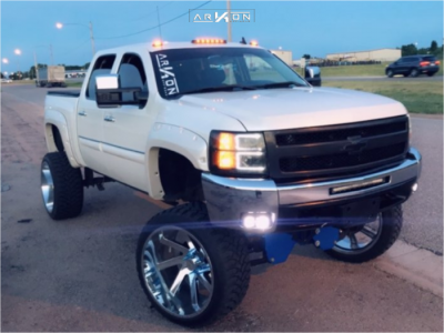 2012 Chevrolet Silverado 1500 - 26x14 -81mm - ARKON OFF-ROAD Lincoln - Lifted >12" - 37" x 13.5"