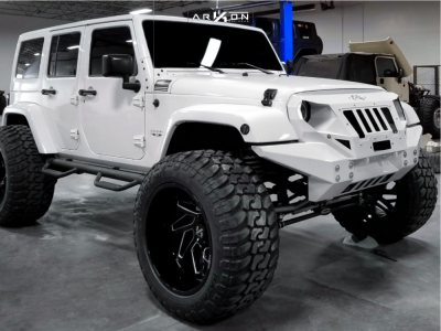 2017 Jeep Wrangler JK - 24x14 -81mm - ARKON OFF-ROAD Cleopatra - Suspension Lift 7" - 40" x 15.5"
