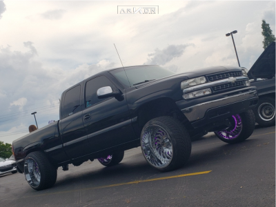 2000 Chevrolet Silverado 1500 - 24x14 -81mm - ARKON OFF-ROAD Crown Series Victory - Suspension Lift 6" - 305/35R24