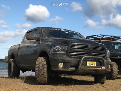 2016 Ram 1500 - 20x12 -44mm - ARKON OFF-ROAD Lincoln - Leveling Kit - 33" x 12.5"