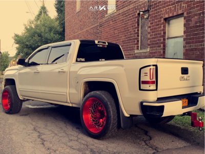 1 2014 Sierra 1500 Gmc Fabtech Leveling Kit Arkon Off Road Crown Series Victory Red