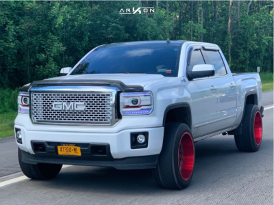 1 2014 Sierra 1500 Gmc Fabtech Leveling Kit Arkon Off Road Crown Series Victory Red