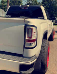 1 2014 Sierra 1500 Gmc Fabtech Leveling Kit Arkon Off Road Crown Series Victory Red