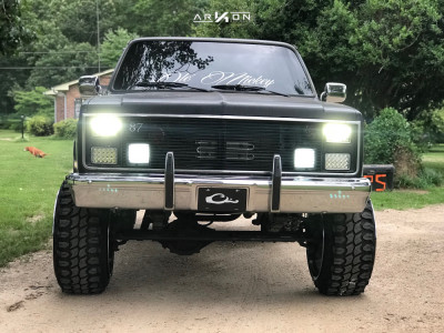 1 1987 K10 Pickup Chevrolet Custom Suspension Lift 4in Arkon Off Road Lincoln Chrome