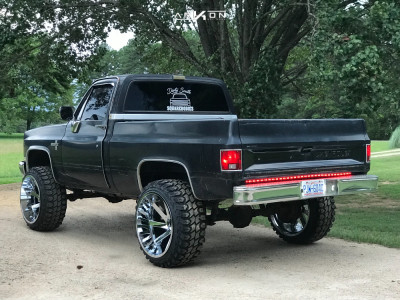 1 1987 K10 Pickup Chevrolet Custom Suspension Lift 4in Arkon Off Road Lincoln Chrome