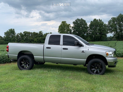 1 2009 Ram 2500 Dodge Stock Stock Arkon Off Road Lincoln Machined Black