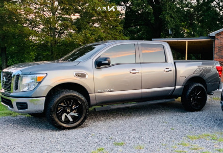 1 2017 Titan Nissan Rough Country Leveling Kit Arkon Off Road Lincoln Machined Accents