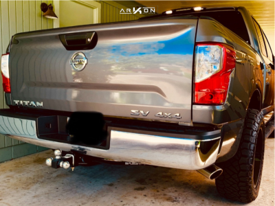 1 2017 Titan Nissan Rough Country Leveling Kit Arkon Off Road Lincoln Machined Accents