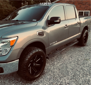 1 2017 Titan Nissan Rough Country Leveling Kit Arkon Off Road Lincoln Machined Accents