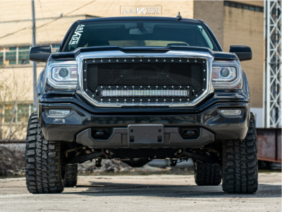 1 2016 Sierra 1500 Gmc Rough Country Leveling Kit Arkon Off Road Lincoln Black