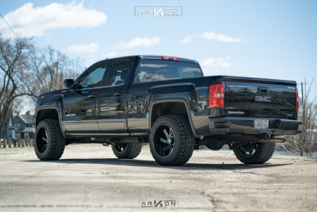 1 2016 Sierra 1500 Gmc Rough Country Leveling Kit Arkon Off Road Lincoln Black