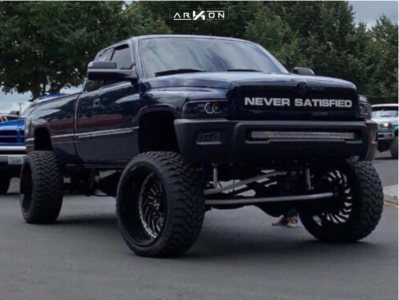 1 2001 Ram 2500 Dodge Bds Suspension Lift 7in Arkon Off Road Crown Series Victory Black