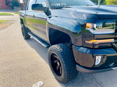 1 2018 Silverado 1500 Chevrolet Rough Country Suspension Lift 7in Arkon Off Road Lincoln Black