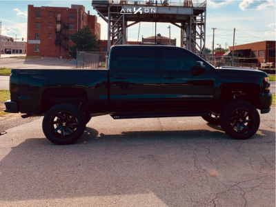 1 2018 Silverado 1500 Chevrolet Rough Country Suspension Lift 7in Arkon Off Road Lincoln Black