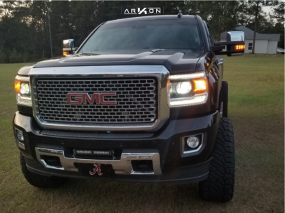 1 2016 Sierra 2500 Hd Gmc Rough Country Suspension Lift 5in Arkon Off Road Alexander Black
