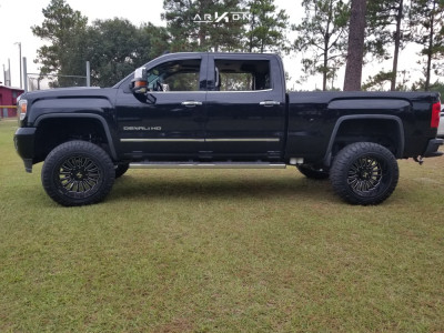 1 2016 Sierra 2500 Hd Gmc Rough Country Suspension Lift 5in Arkon Off Road Alexander Black