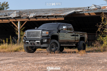 1 2016 Sierra 2500 Hd Gmc Rough Country Suspension Lift 5in Arkon Off Road Alexander Black